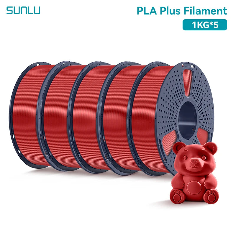 SUNLU 5KG 3D Filament PLA+/PLA+2.0/AntiString PLA /PLA Meta/High Speed PLA Filamnet 1.75mm 1KG Filament for 3D Printer& 3D Pen