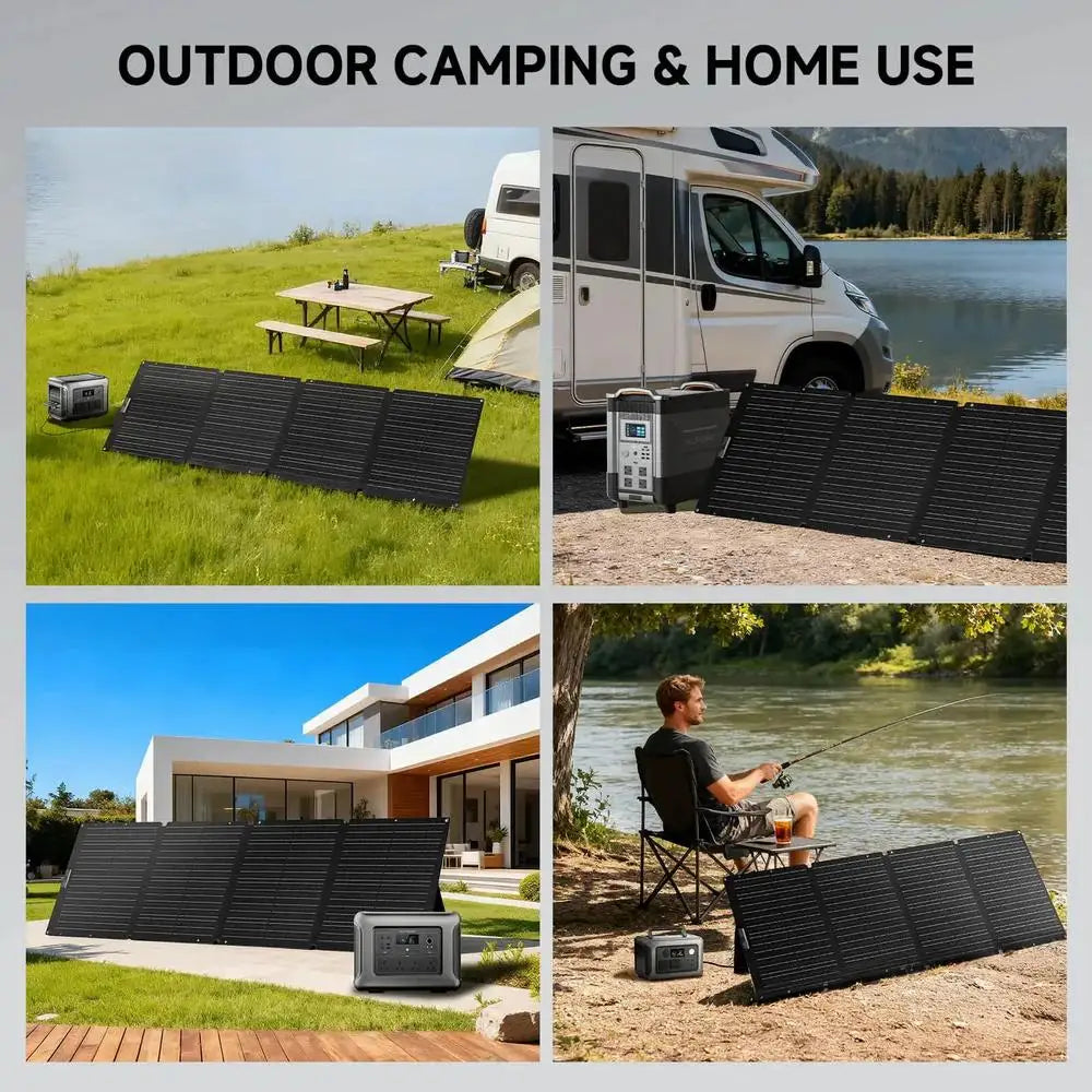 ALLPOWERS Foldable Solar Cell Solar Charger 60W 100W 200W Portable Solar Panel for Powerstation Boat Roof Garden Camping