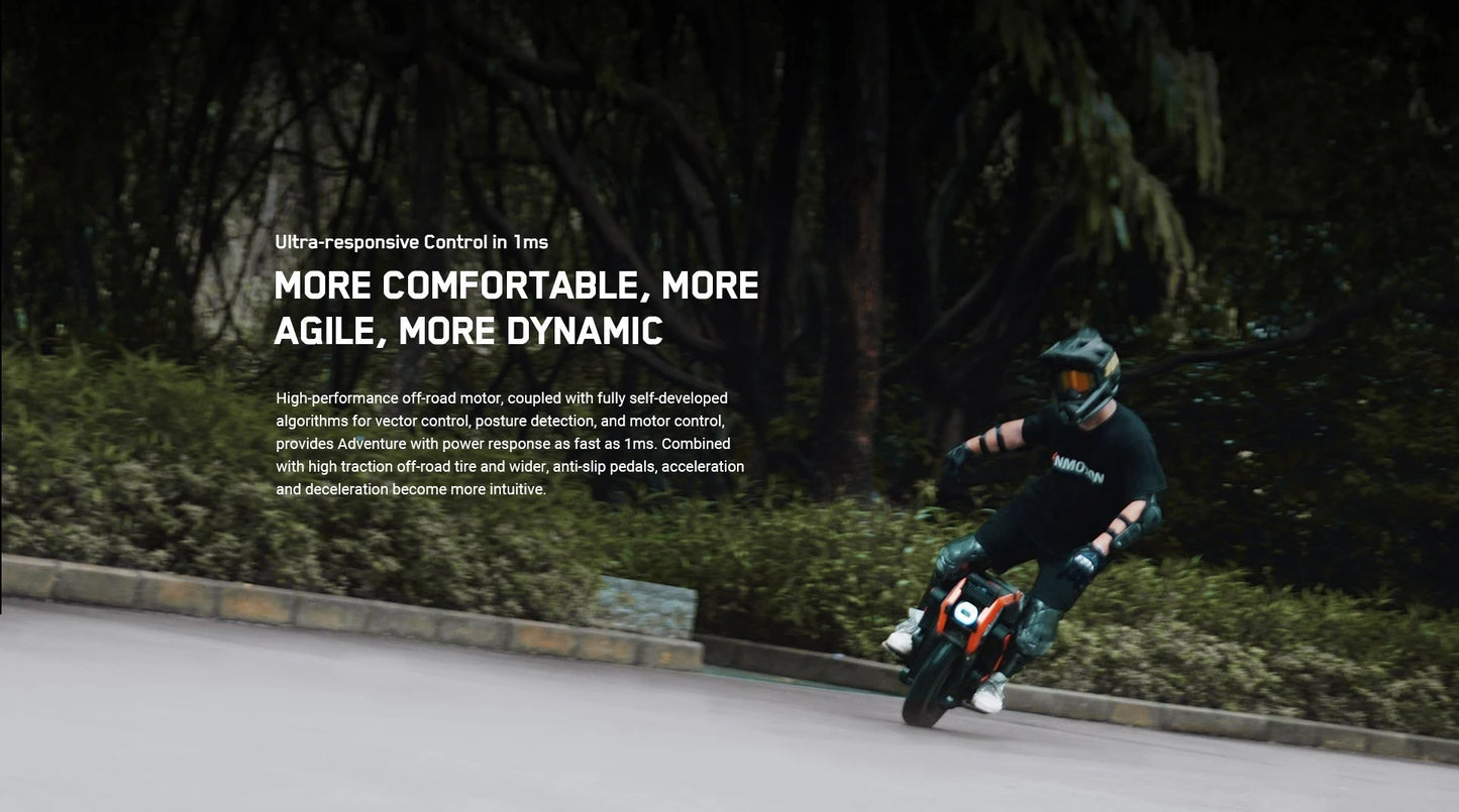 RU Stock Original INMOTION Adventure V14 Electric Unicycle 70KM/H 134V 2400Wh 50S Battey C40 9000W Motor 16inch EUC Unicycle