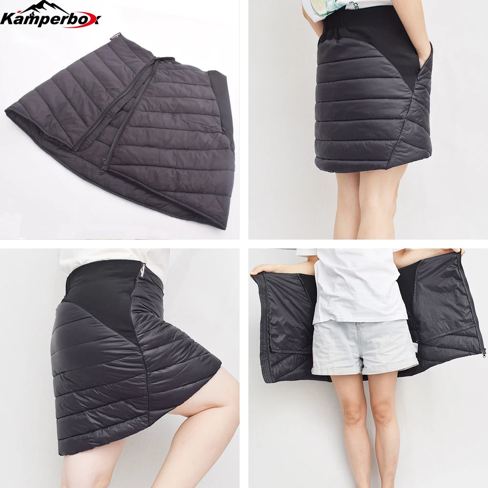 Kamperbox Winter Coat Ski Skirt Outdoor Thermal Skirt Winter Sports Protector Thermal Women Dress Women's Ski