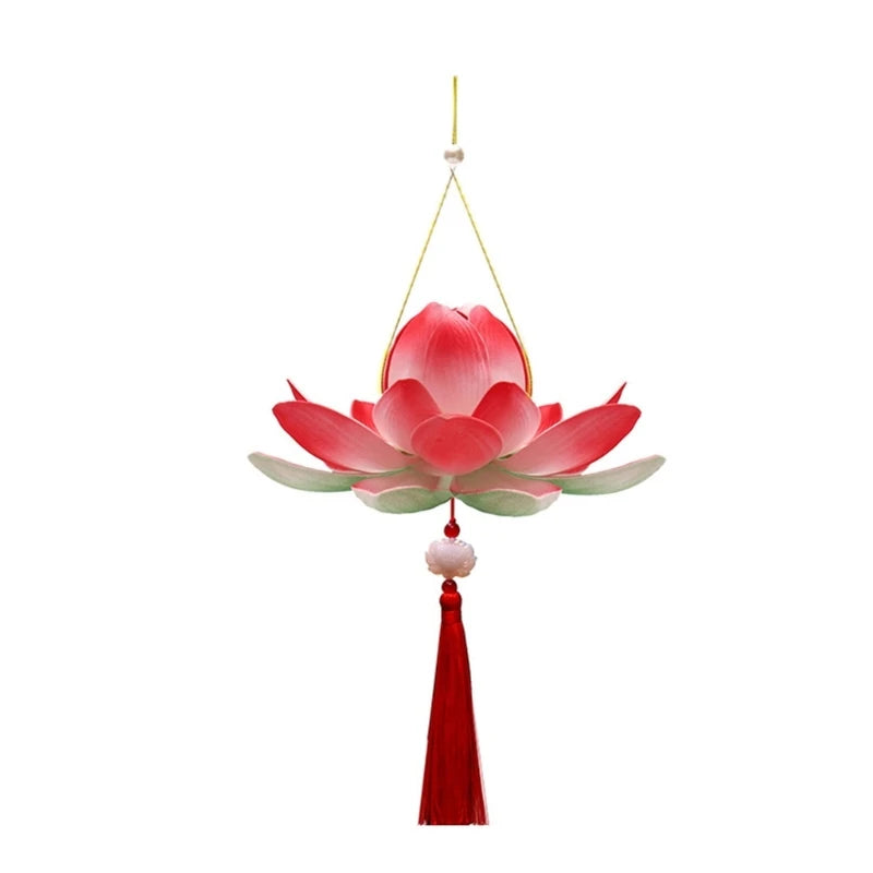 Amazing Blossom Flower Lanterns Light Lamp Party Glowing Lanterns for MidAutumn Festival Gift Dancing Props Lightweight 87HA