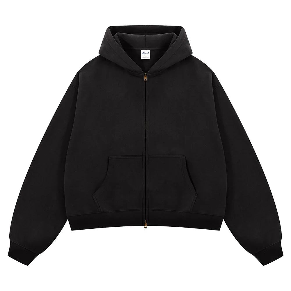 VIPReAlr2025 Winter Hoodie Retro Harajuku Fashion Washed Cotton 380GSM Pullover Sweatshirt Y2K RE Alr