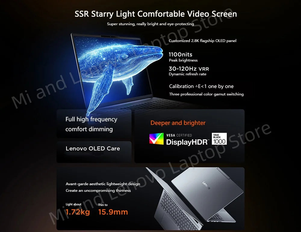 Lenovo Xiaoxin Pro 16 2025 GT AI 7 H 350/AI 9 H 365 16inch 32GB 1TB 2.8K 120Hz OLED Grey