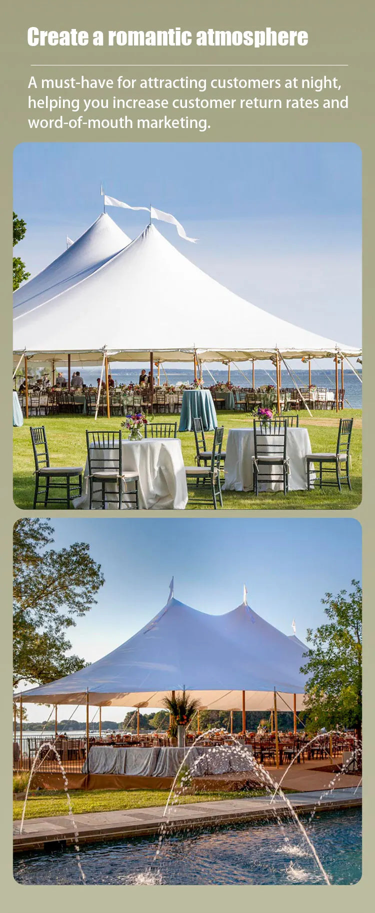 Outdoor Hotel Tent Camping Team Building Pole Tent Party Restaurant Resort Wedding Luxury Tent Hot Sale Wild Luxury Canopy Tent
