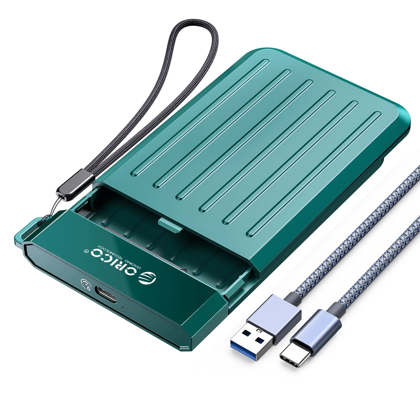 ORICO Transparent HDD Case SATA to USB 3.0 Hard Drive Case External 2.5'' HDD Enclosure for HDD SSD Disk Case Box Support UASP