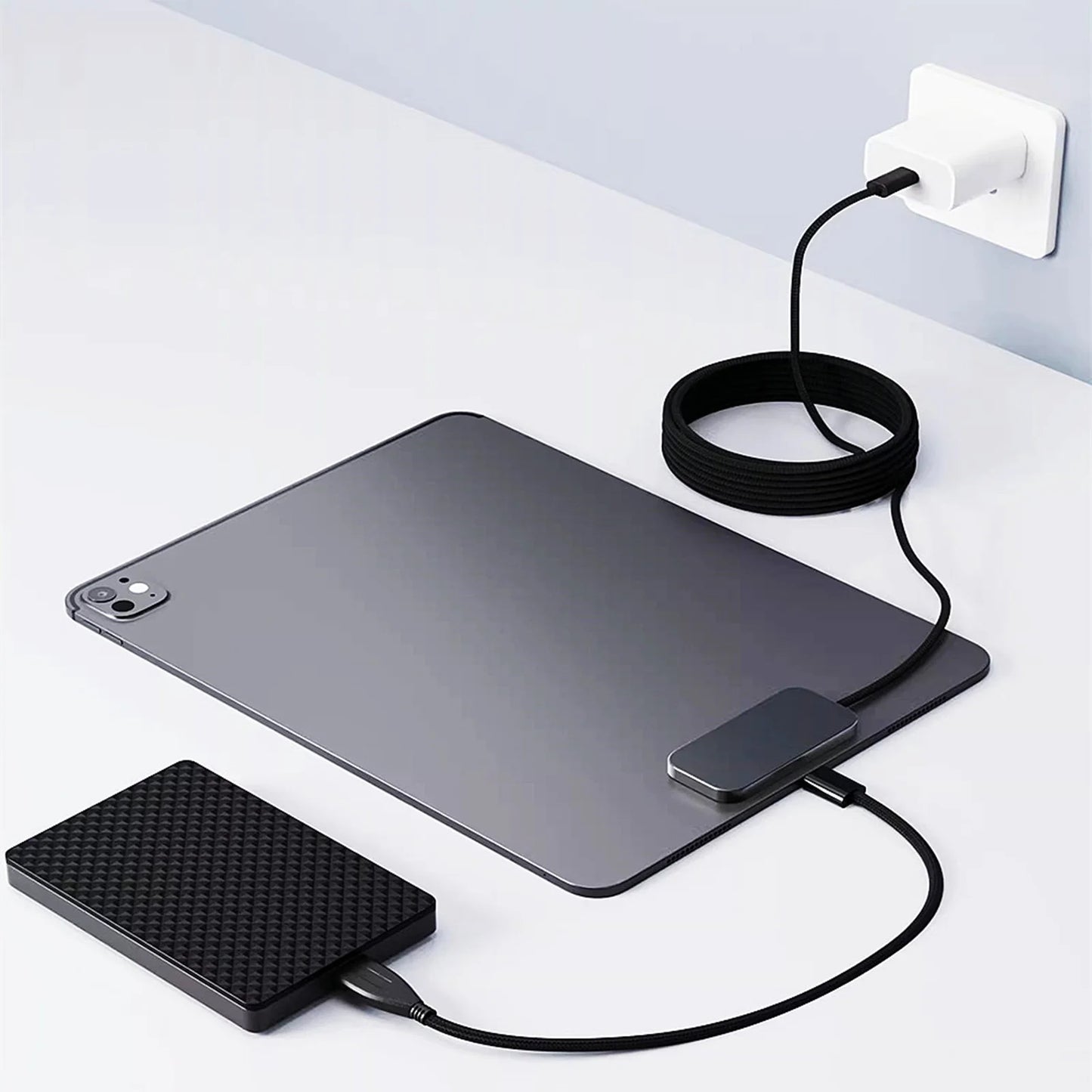 For iPad Pro Magnetic Wireless Charger Fast Charging Smart Connector Charger Charger-Fast Charging Pad W/ USB-C Cable