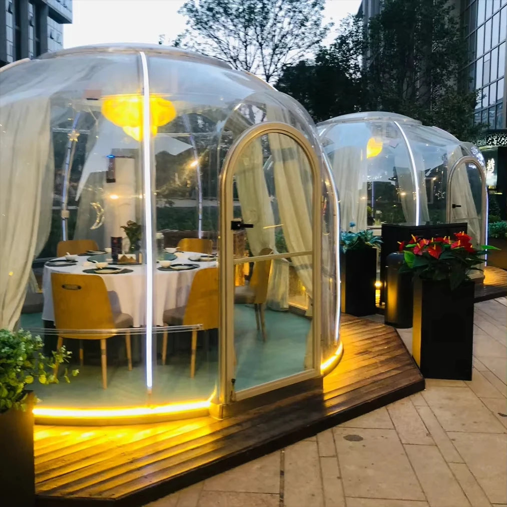 2026Transparent Tent PC Dome Tent Geodesic Lgloo Round Clear House Catering Cabin Hotel Resort Luxury Celebrating Events Tipi