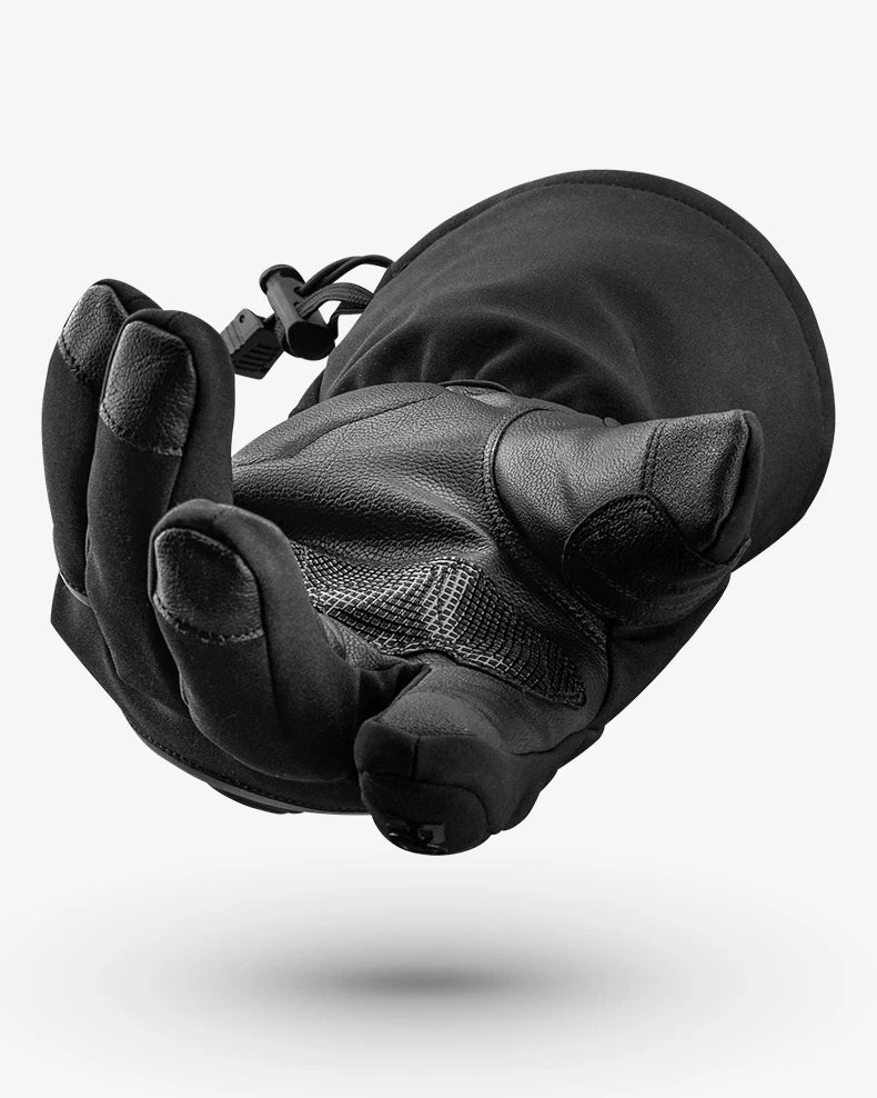 ROCKBROS Heated Skiing Gloves Men Women Winter Motocycle Screen Touch Waterproof Rechargeable 4000mAh Battery Heated Gloves