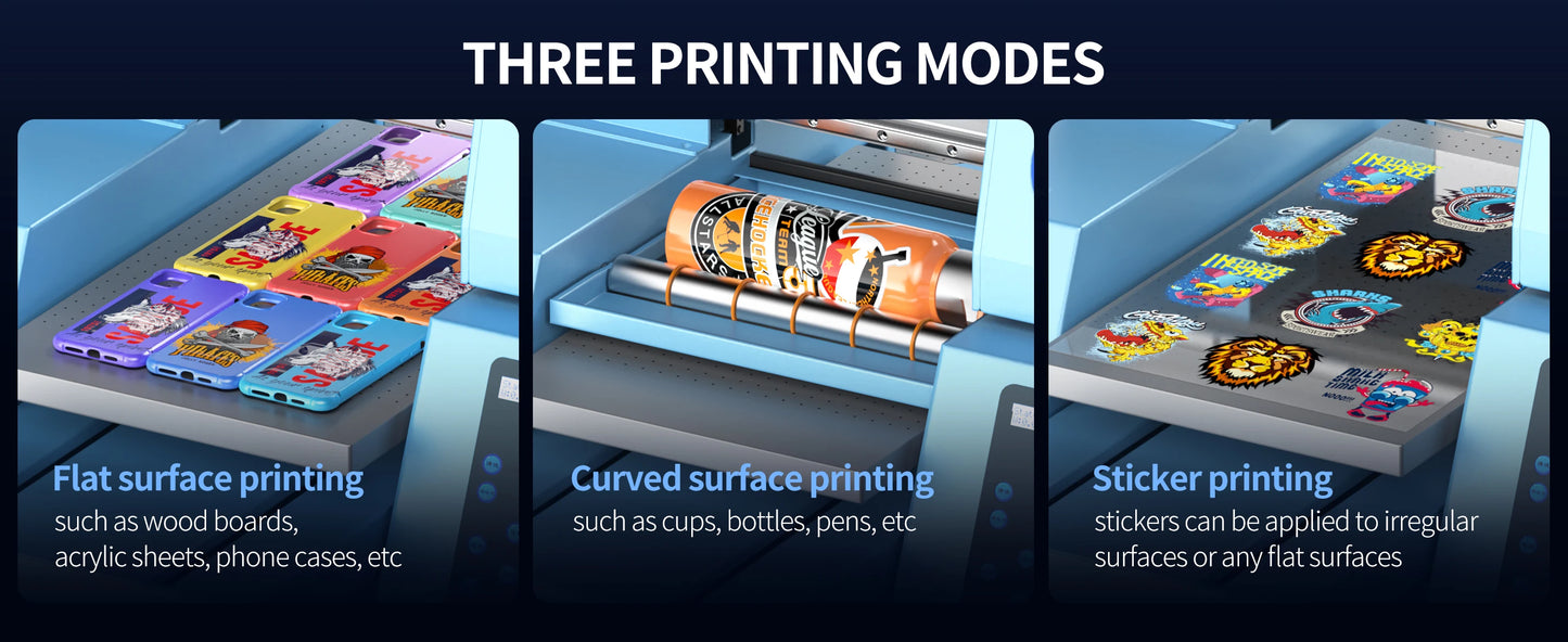 A3 UV DTF Printer For Epson XP600 Printer head A3 UV Printer for Acrylic Bottle Glass With Laminator machine uv sticker printer