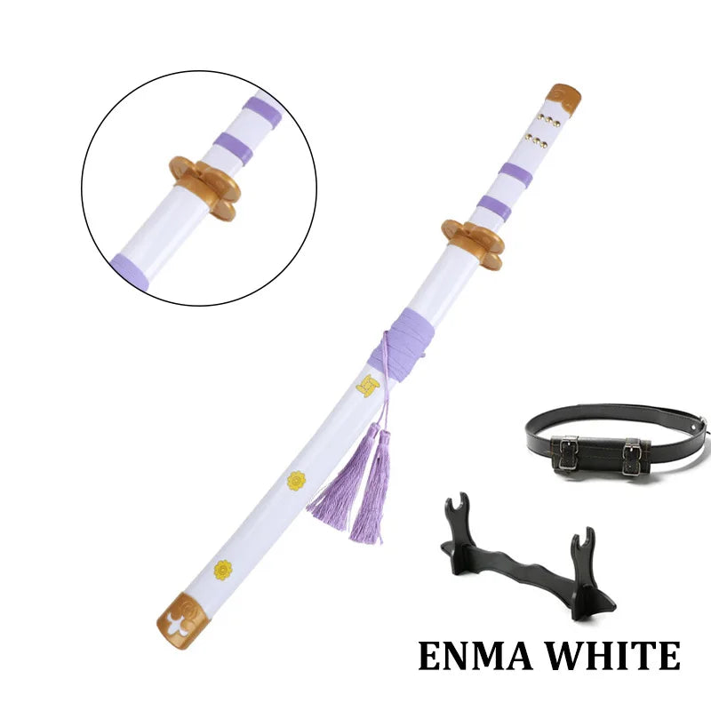 80cm/31.5"Roronoa Zoro Katana Anime Sword  Cosplay Weapons Props 3pc Toy Sword Set  Shusui Lchimonji  Sandai Kitetsu