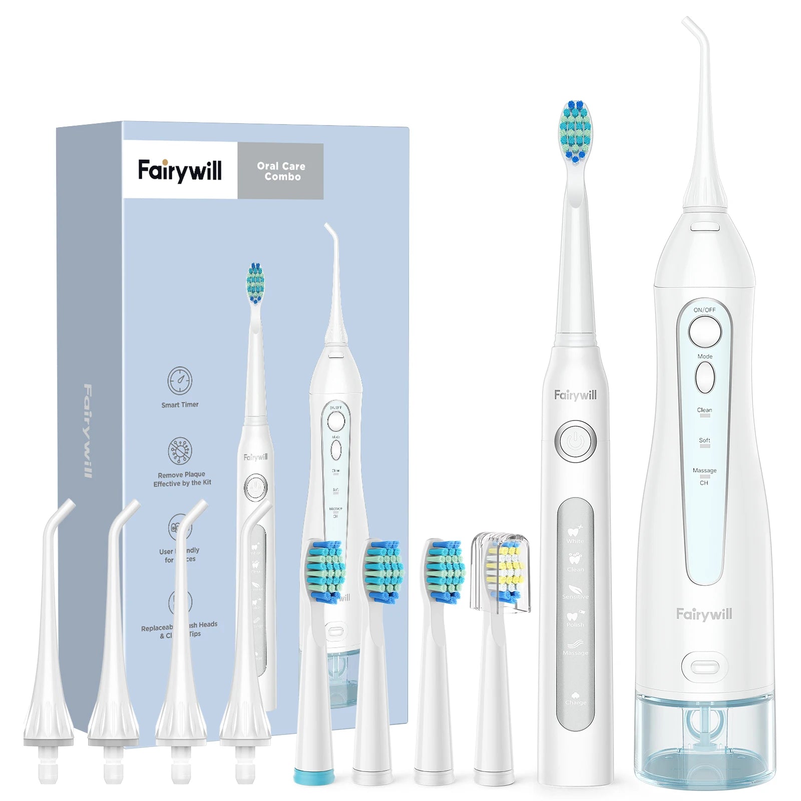 Fairywill Electric Sonic Toothbrush water tank