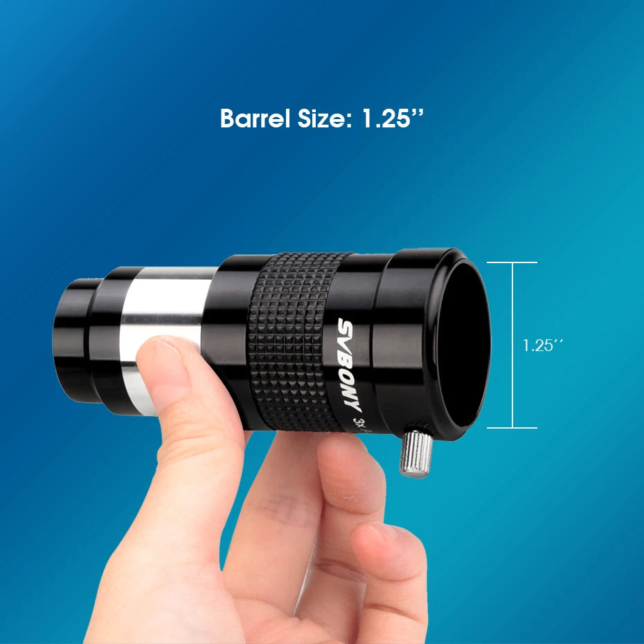 SVBONY 1.25" Telescope Eyepiece Barlow Lens 3x Fully Multi-Coated Advanced Achromatic SV136