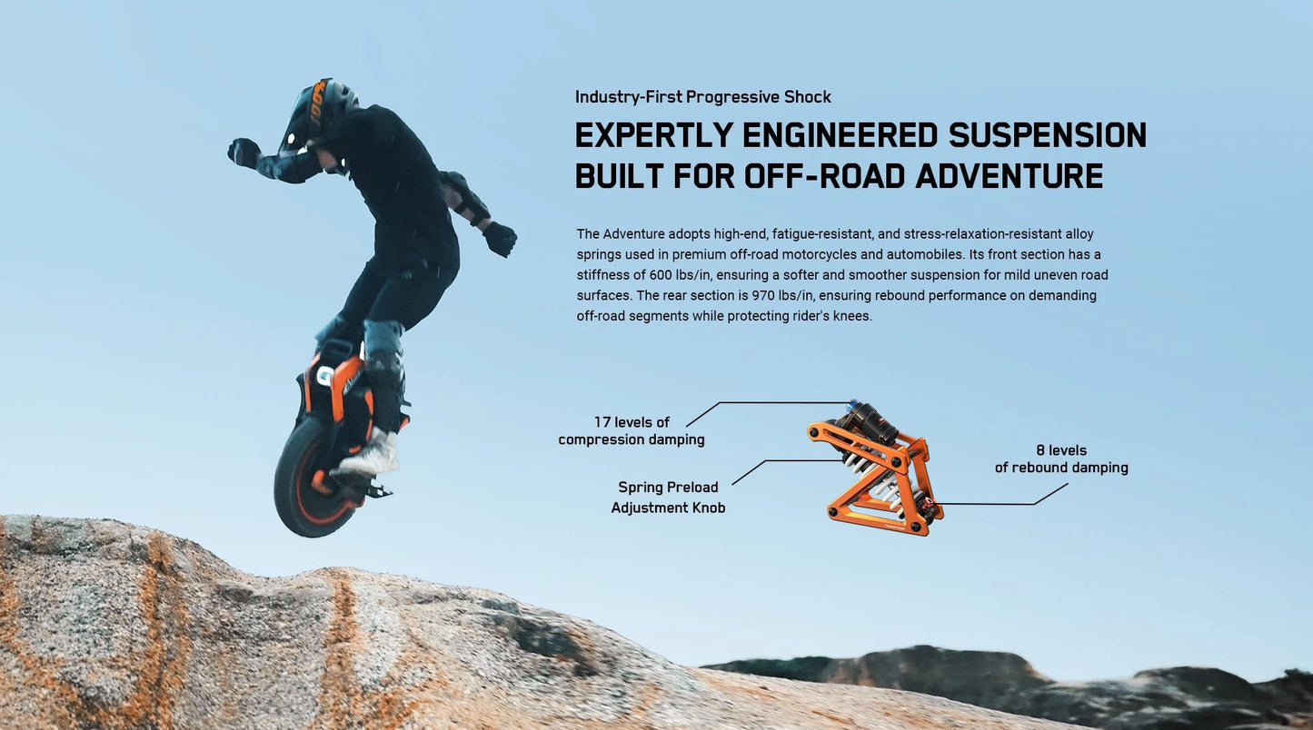 RU Stock Original INMOTION Adventure V14 Electric Unicycle 70KM/H 134V 2400Wh 50S Battey C40 9000W Motor 16inch EUC Unicycle