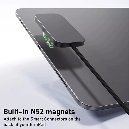 For iPad Pro Magnetic Wireless Charger Aluminum Alloy Fast Charging Smart Chargers With 2m Cord For iPad Pro 13"/11"/12.9"/10.9"