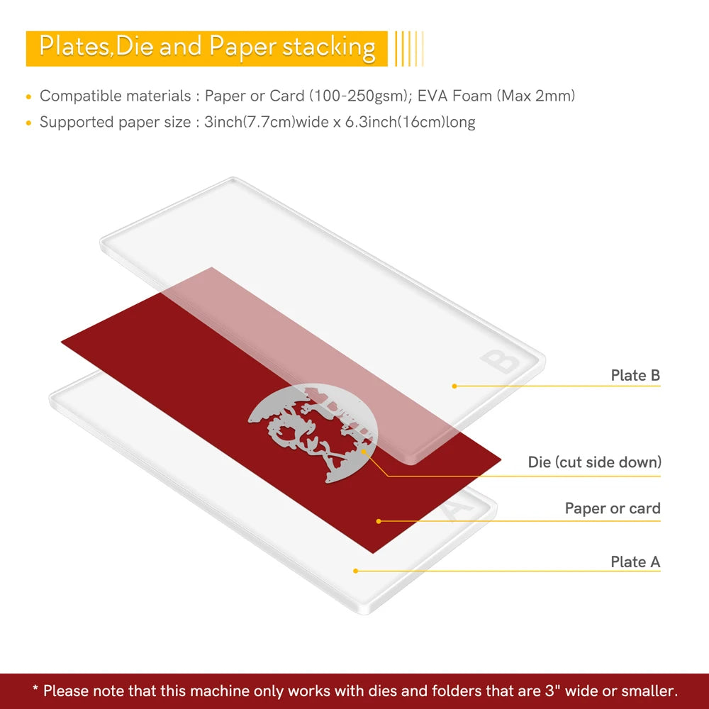 2pcs-4pcs 3mm 5mm Mini Cutting Pads for Craft Buddy Die Cutting Machine Clear Plastic Cutting Replacement Plates Mat 15.9x7.6cm