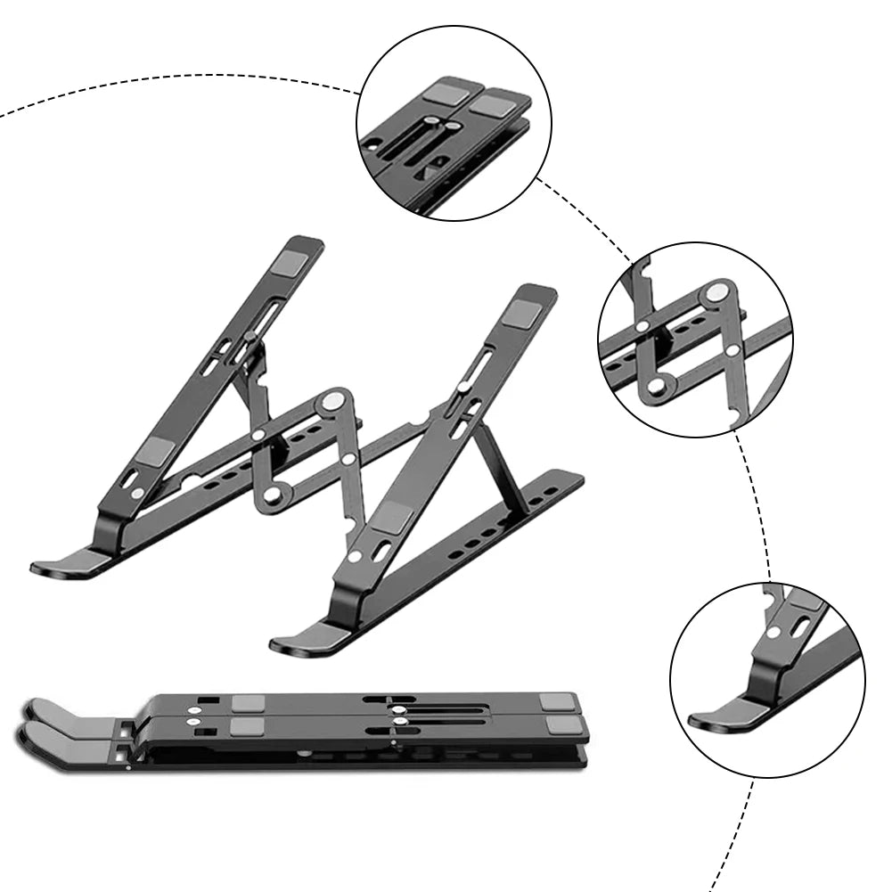 Aluminum Alloy Laptop Stand Heat Dissipation Adjustable Multifunctional Notebook Holder for Office and Gaming