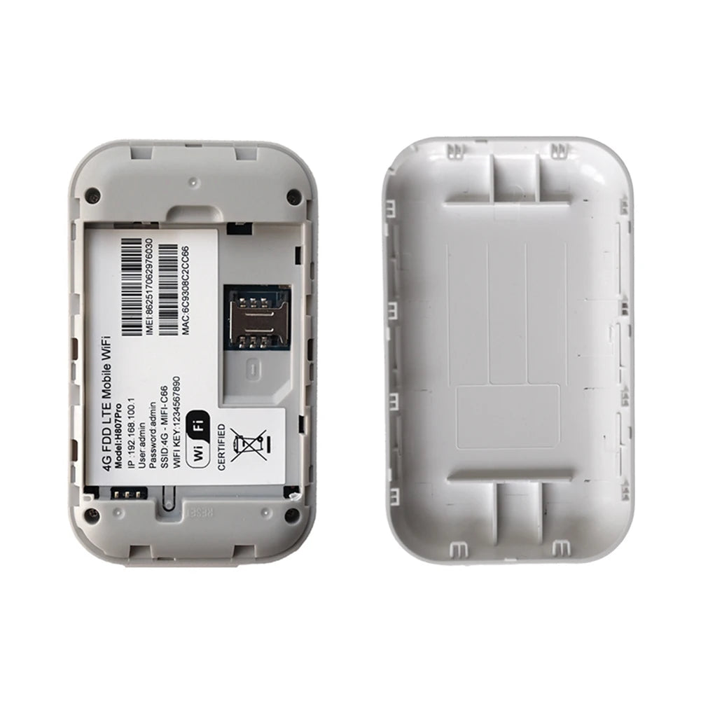 H807 Pro 4G LTE WiFi Router With SIM Card Slot Frequency Band Limited Routers 3650/2100mAh High-Speed Modem Mobile WiFi Repeater