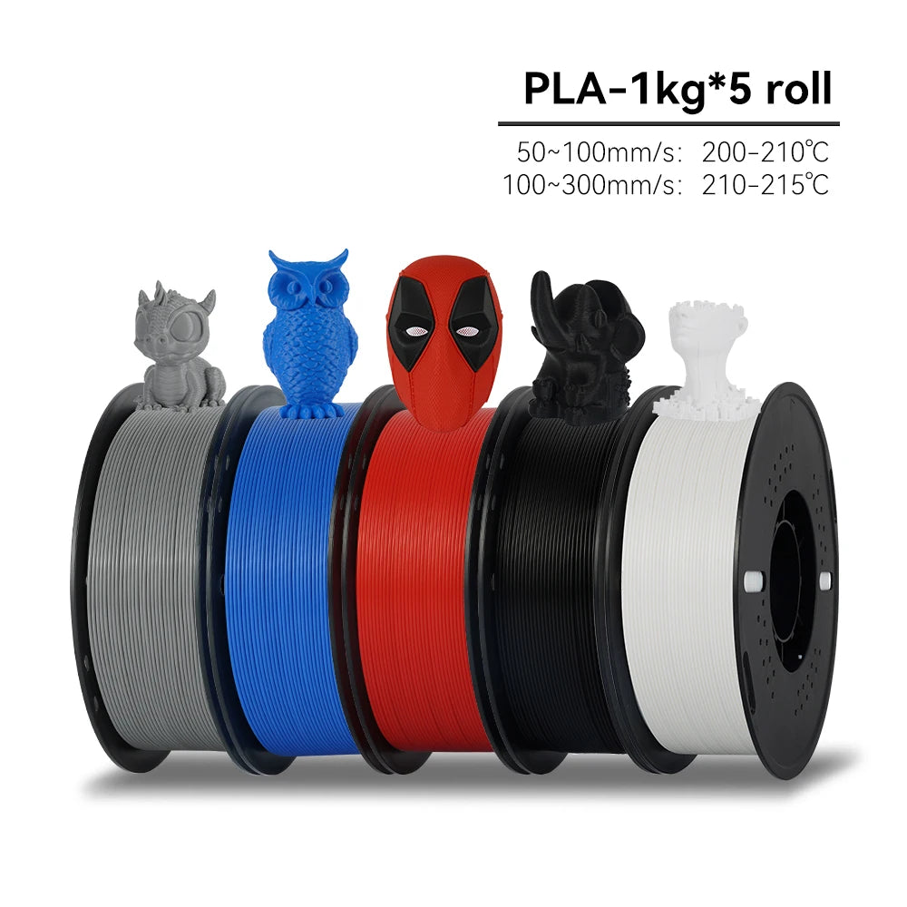 KINGROON 5/10KG PLA Filament 1.75mm Eco-Friendly Good Toughness Printing Filaments For FDM 3D Printers Material Free Shipping