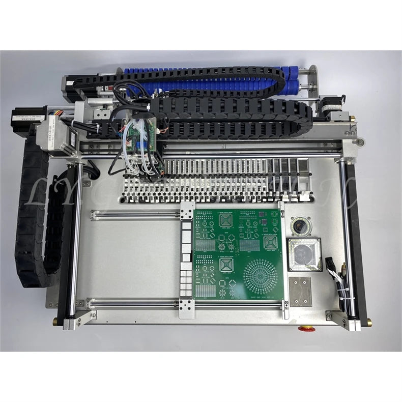 Q1 Dual Heads 25 Bits Desktop Full Automatic SMT Pick Place Machine Chip Mounter Solder Station with 4 Head