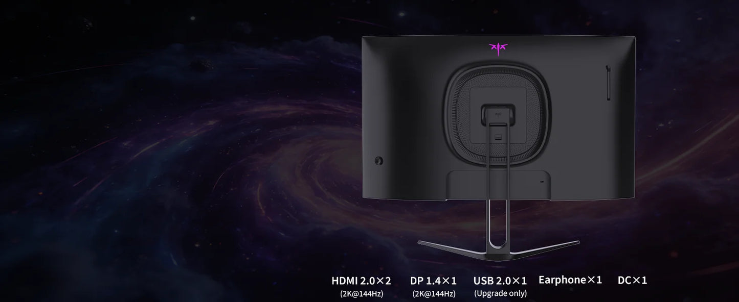 KTC H27S5C 27" Curved Gaming Monitor, 1440P QHD 144Hz 120Hz Monitor 1500R HVA Panel, HDR400, Adaptive Sync, 400nits