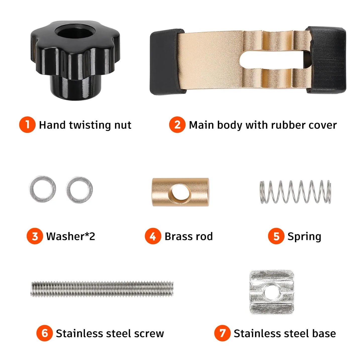 2PCS Mini Hold Down Clamp Kit, CNC Router Clamp for Woodworking and Metalworking, Compatible with 3018 CNC Router Machines