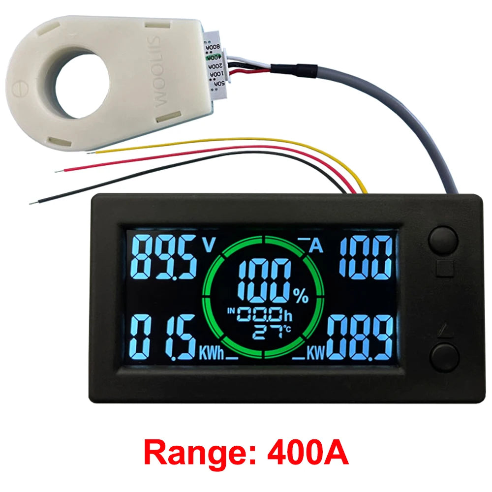 Bluetooth DC 0~300v Battery Monitor Hall Coulomb Tester Digital Voltmeter Ammeter Capacity Power Electricity AH Voltage Meter