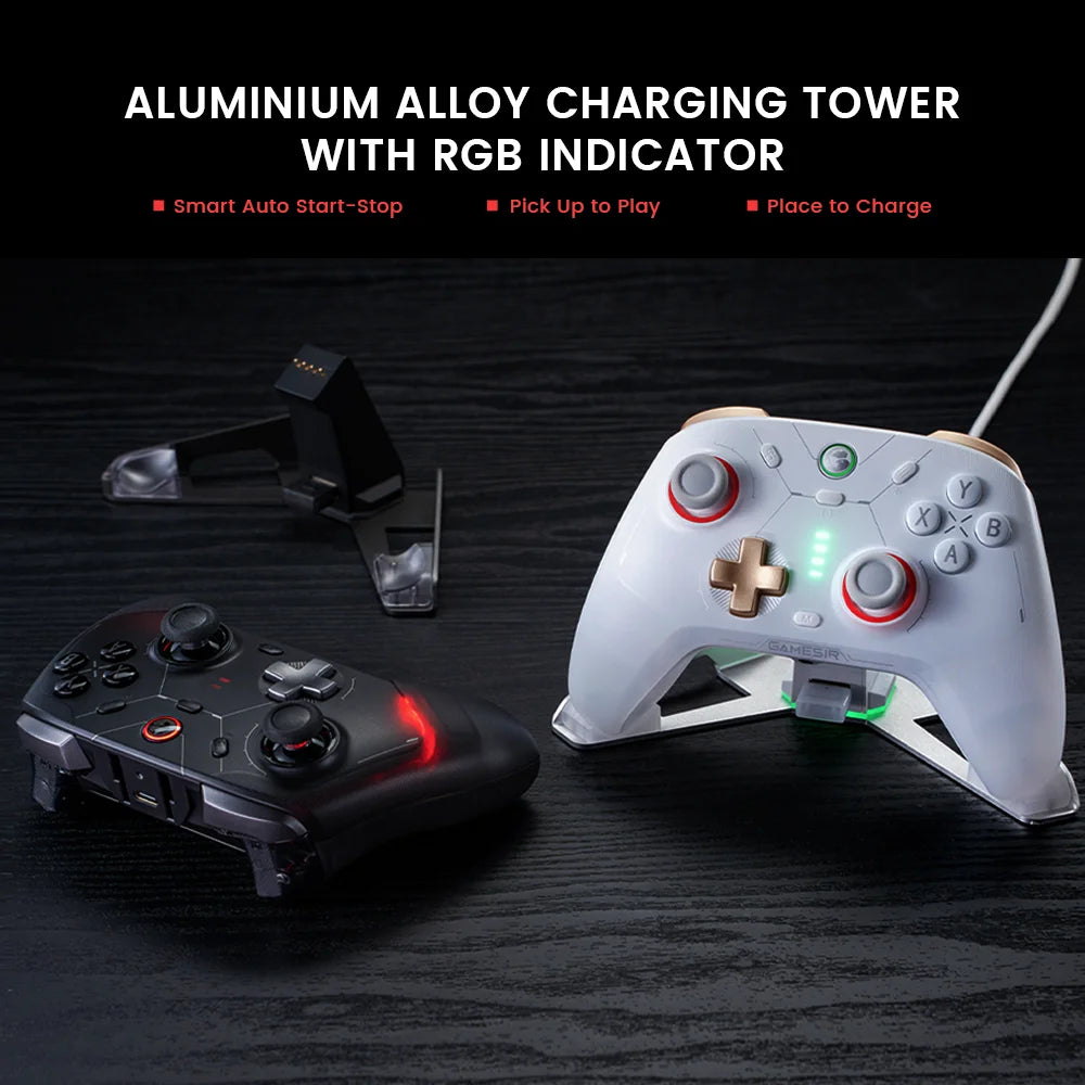 New Gamesir Cyclone 2 Wireless Controller with  Hall effect Controller for PC Steam Switch ios Andrioid Optional base