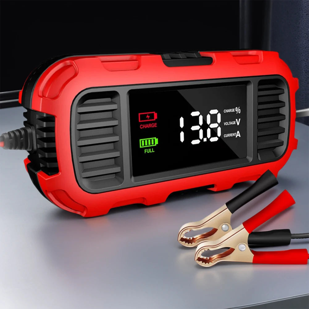 12V 2A Motorcycle Battery Charger Smart Battery Charging Tool Car Motorcycle Lead Acid Battery Charger for Car Truck Battery