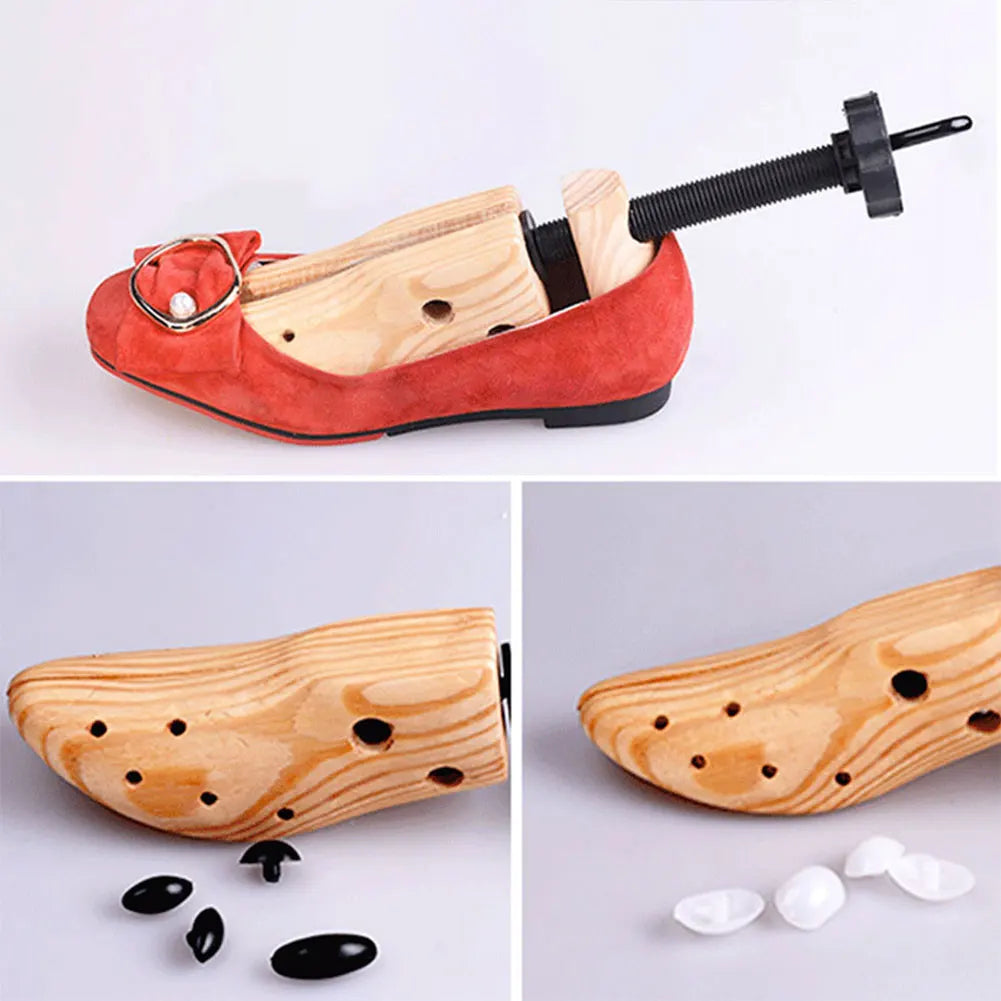 Wooden Shoe Stretcher Adjustable Length Width Shoe Trees Shoes Shaper Rack Professional Shoe Extender for Men Women