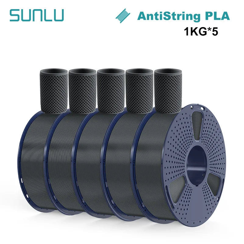 SUNLU 5KG 3D Filament PLA+/PLA+2.0/AntiString PLA /PLA Meta/High Speed PLA Filamnet 1.75mm 1KG Filament for 3D Printer& 3D Pen