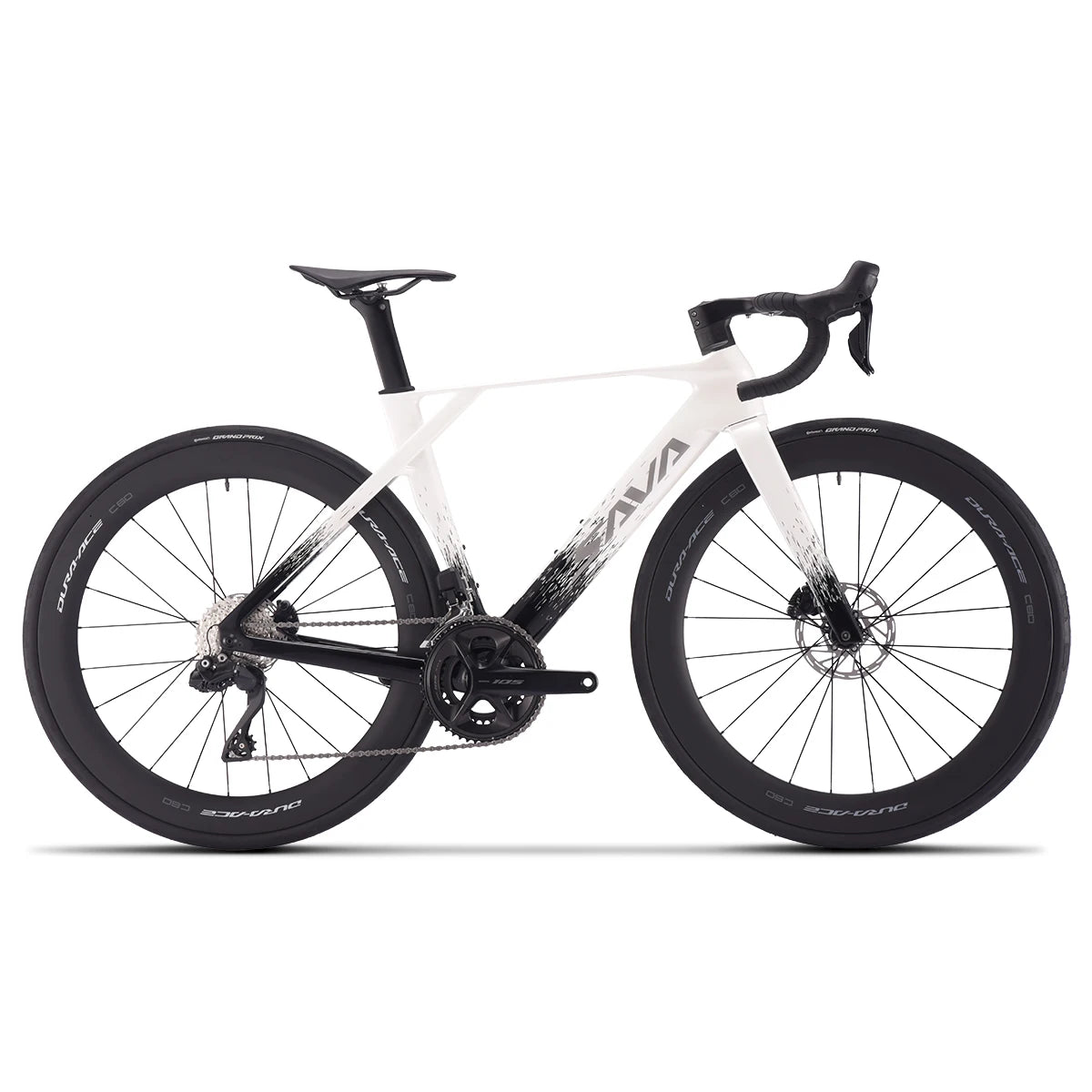 SAVA NEW Blade SLR7 C60 Carbon Fiber Road Bike, 700C Adult DI2 Bike, with SHIMANO 105 Di2 R7170 Components, Full Carbon Racing