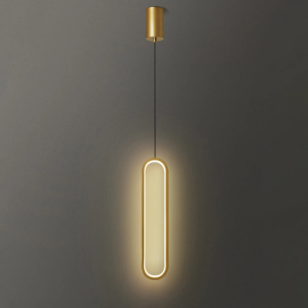 Nordic Led Pendant Light Modern Geometry Line Strip Hanging Light Restaurant Dining Lighting Fixtures Bedroom Bedside Decor Lamp
