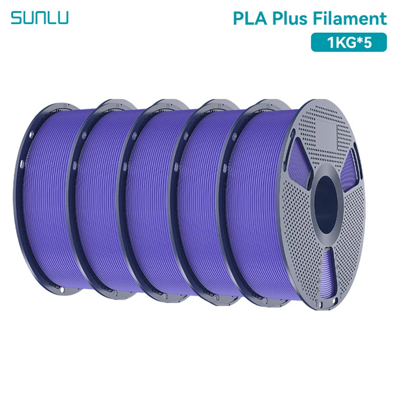 SUNLU 5KG 3D Filament PLA+/PLA+2.0/AntiString PLA /PLA Meta/High Speed PLA Filamnet 1.75mm 1KG Filament for 3D Printer& 3D Pen