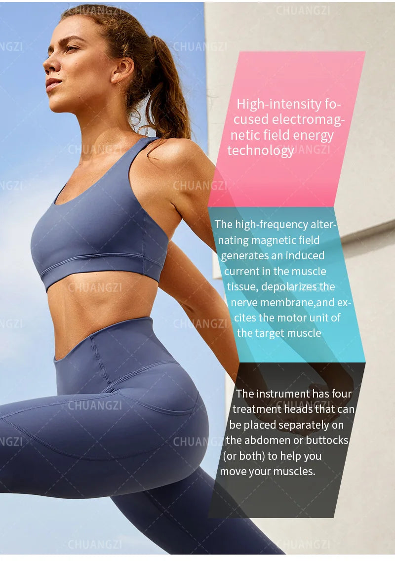 Professional EMSzero RF Machine 2024 EMSzero Body Sculpting Machine 4 Handle Fat Burning EMS Slimming Muscle Stimulator 15 Tes