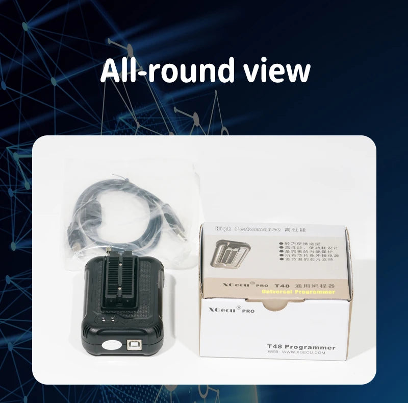 XGecu NEW T48 (TL866-3G) Programmer Support 34000+ ICs for SPI/Nor/NAND Flash/EMMC BGA/TSOP/SOP/PLCC + 14 parts