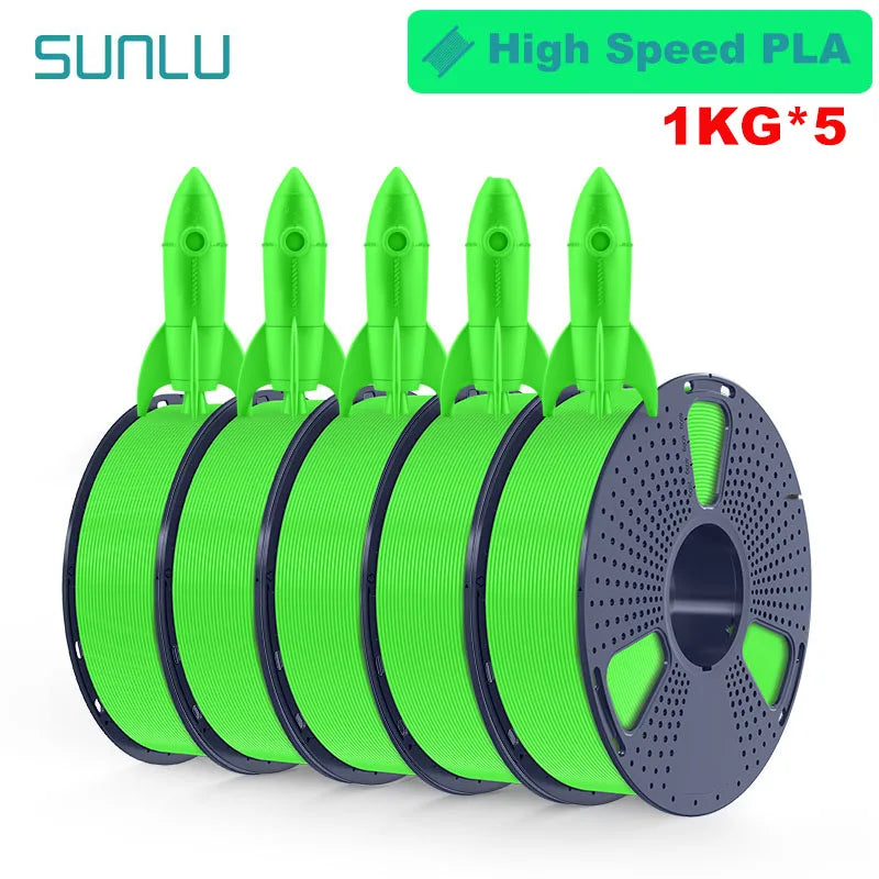 SUNLU 5KG 3D Filament PLA+/PLA+2.0/AntiString PLA /PLA Meta/High Speed PLA Filamnet 1.75mm 1KG Filament for 3D Printer& 3D Pen