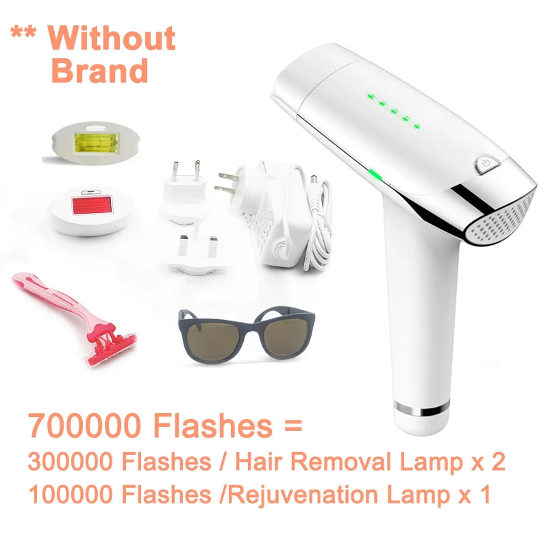 Lescolton IPL hair removal machine with attachments and goggles, top rated for effective hair removal.