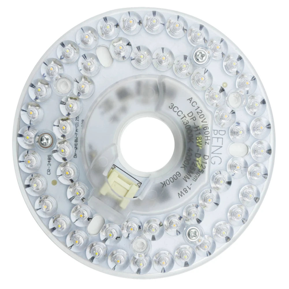 3.9/4.9/6.2 Inch 3000/4000/5000K Ceiling Fan Light Retrofit Kit Ceiling Flush Light Replacement Panel Pendant Light Round Panel