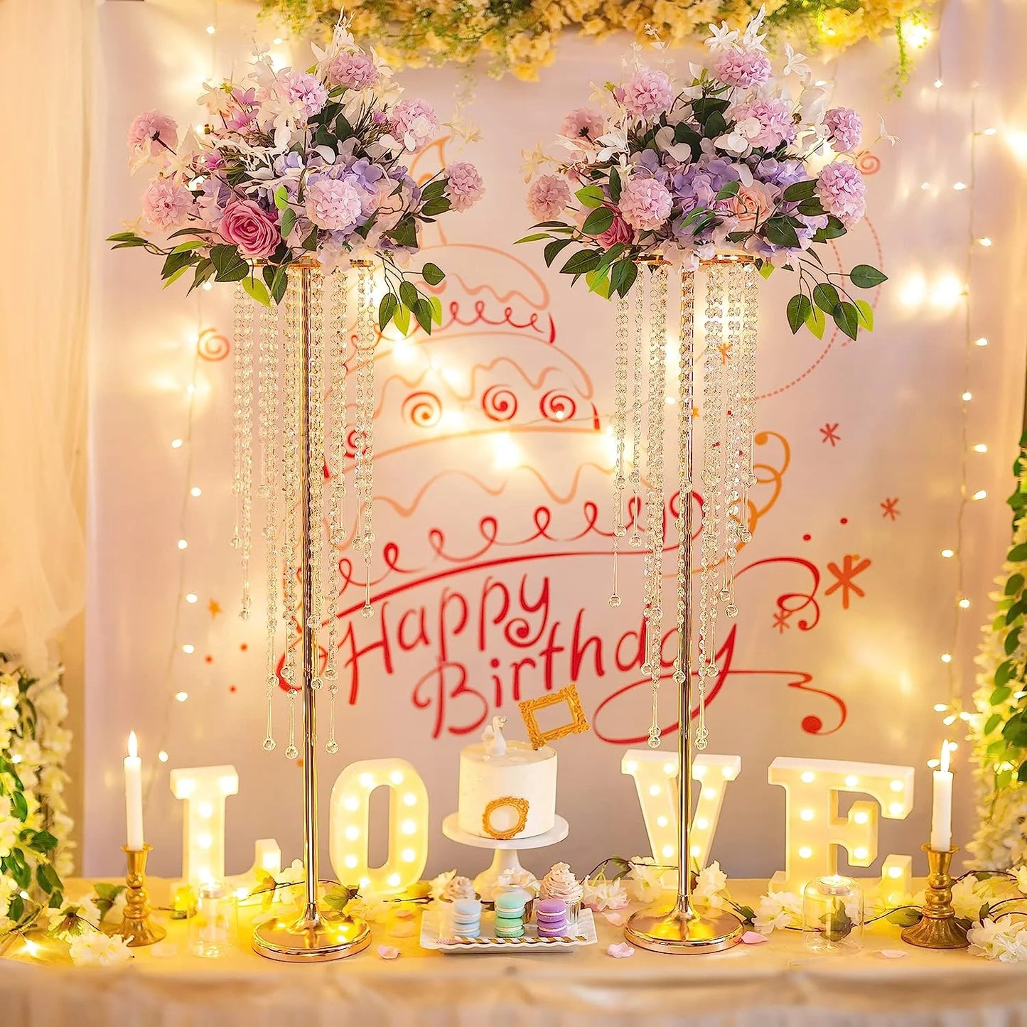 10pcs))Wedding Supplies Table Decoration Geometric Centerpiece Stand Road Lead Flower Stand Arrangement Table Centerpiece
