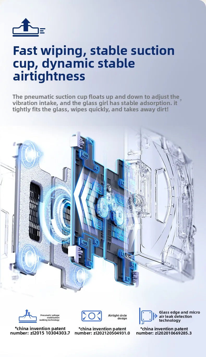 HOBOT S7 Pro Home Fully Automatic Glass Cleaning Artifact Double sided Ponyo Remote Control Window Cleaning Robot water spray