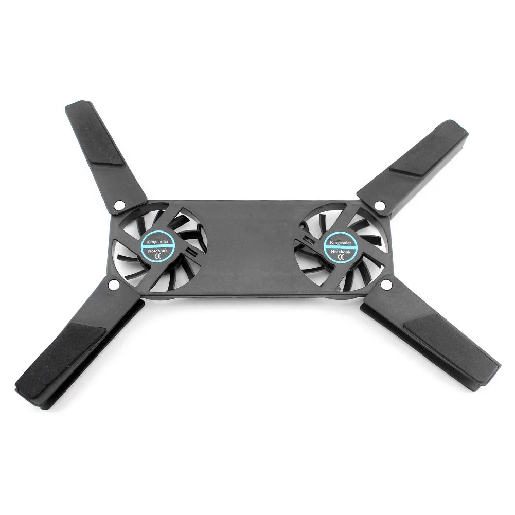 1-5PCS Air-cooling Laptop Cooler Bracket USB Powered Cooling Dock Laptop Cooling Pad 2 Fan for Notepad Universal PC Computer
