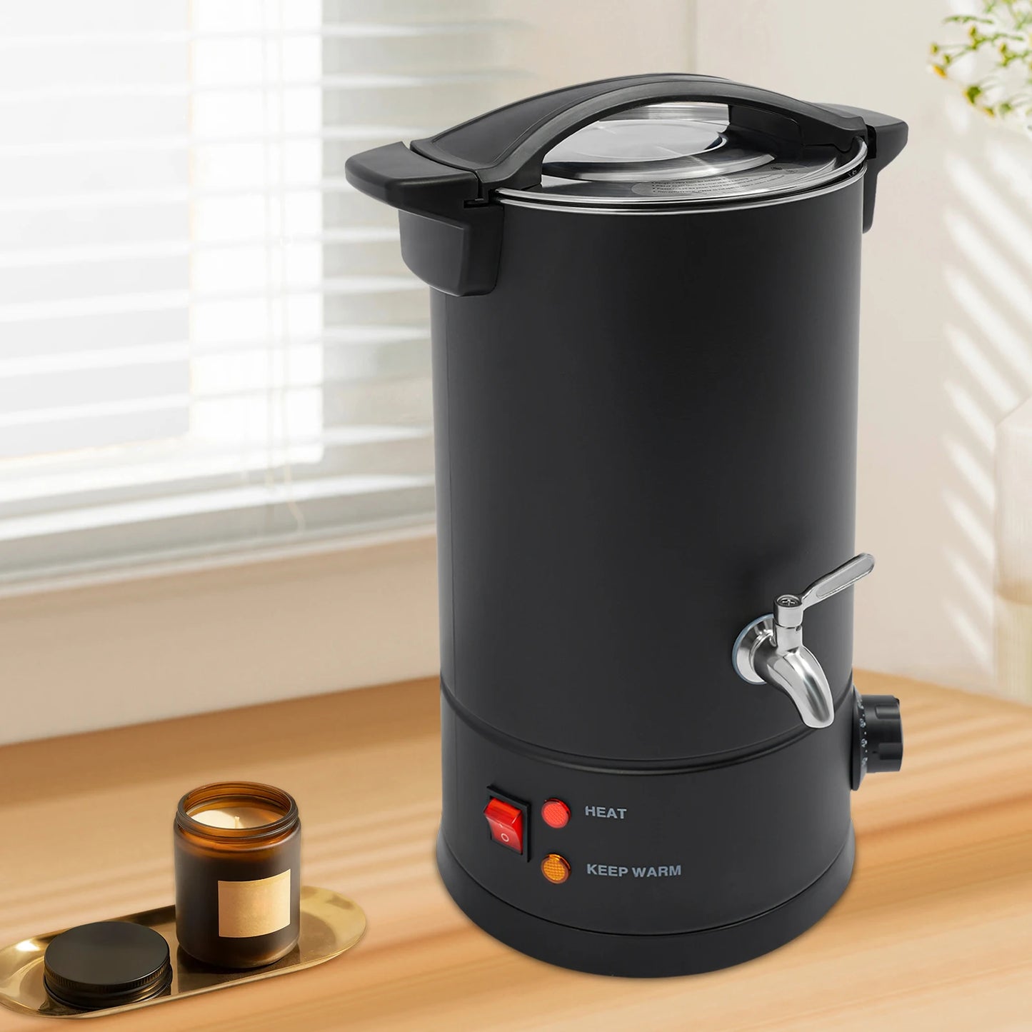 Professional Wax Melting Furnace 8/10/12/15L for Candle Making Repair Large Capacity Easy to Use & Clean