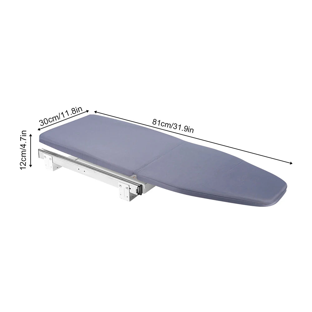 80cm Modern Retractable Ironing Board Closet Pull-Push Stow Away In The Cabinet