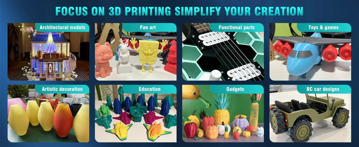 SUNLU 5KG 3D Filament PLA+/PLA+2.0/AntiString PLA /PLA Meta/High Speed PLA Filamnet 1.75mm 1KG Filament for 3D Printer& 3D Pen