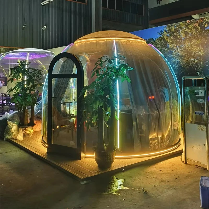 2026Transparent Tent PC Dome Tent Geodesic Lgloo Round Clear House Catering Cabin Hotel Resort Luxury Celebrating Events Tipi