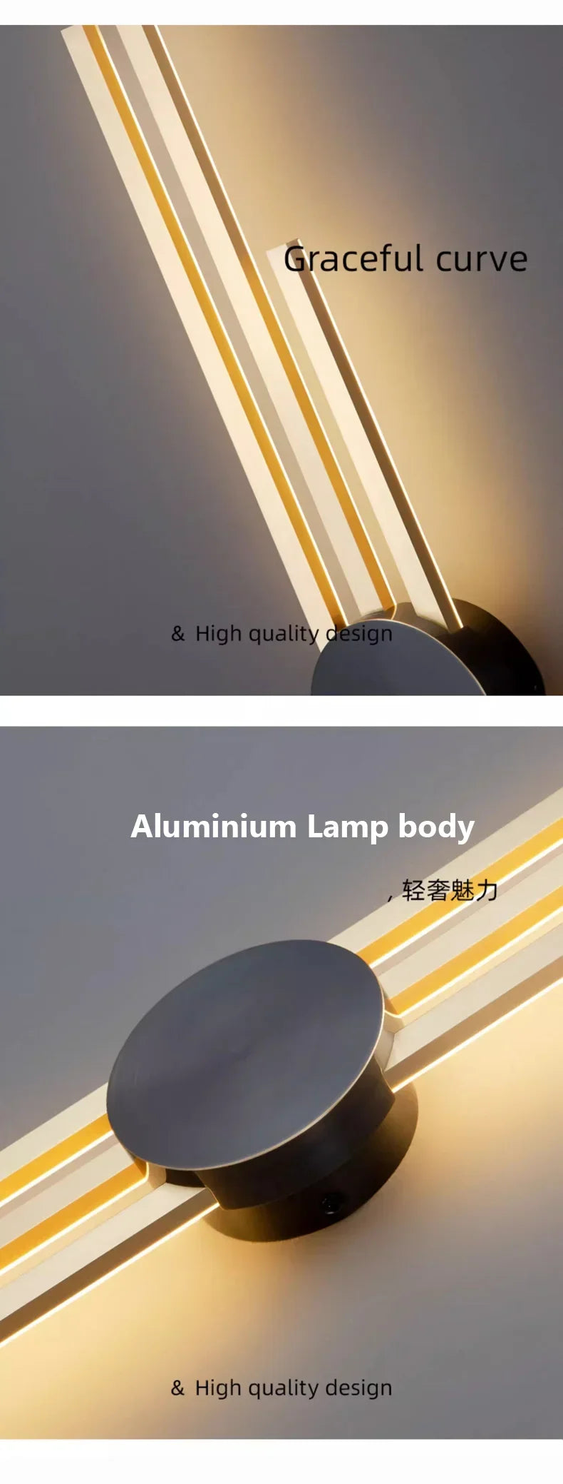 LED Modern Long Wall Lamp Living Room  Dining Room Loft Wall Mounted Sconce Decoration Bedroom Bedside Light Staircase Fixture