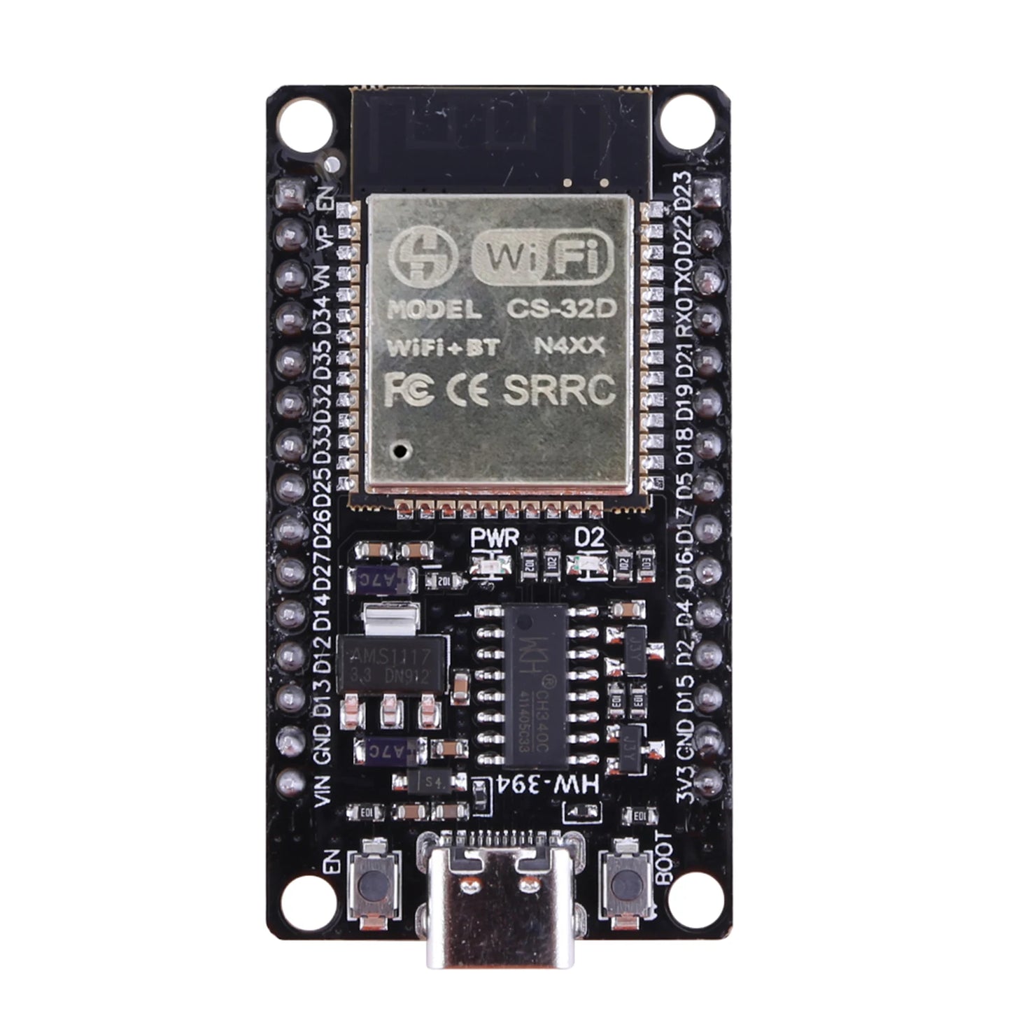 1-10PCS ESP32 WROOM-32 Development Board ESP32 TYPE-C CH340C WiFi+Bluetooth-compatible Module for IOT Development Board 32MBIT ﻿