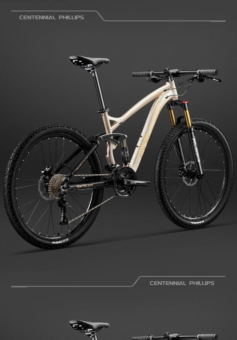 24/26/27.5 inch Mountain Bike Downhill Mountain Bicycle 27/30/33 Speed Soft Tail Full Shock Absorption Bicycle