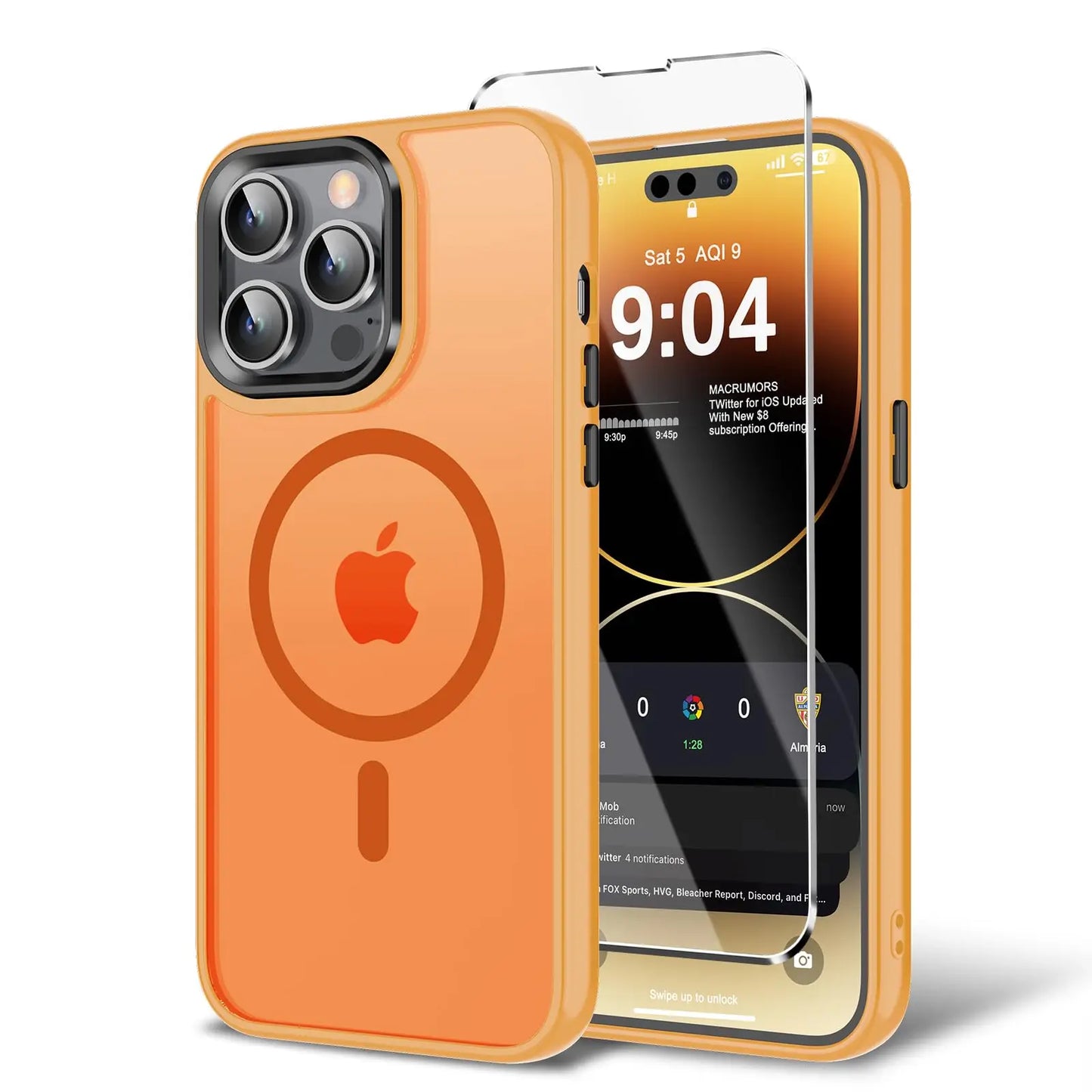 for iPhone 16E/iPhone 17E Case with Screen Protector, [Compatible with Magsafe] Ultra Slim Translucent Matte Shockproof Protecti
