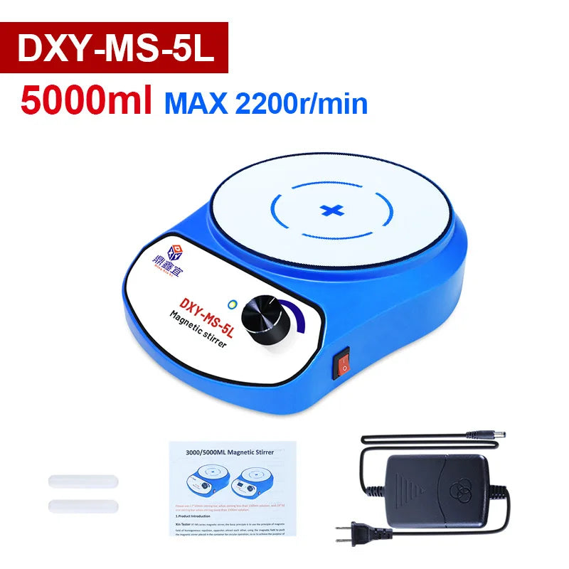 DXY 3000ml 5000ml Mini Magnetic Stirrer Digital Display Liquid Mixer Vortex Equipment With two Stir Bar